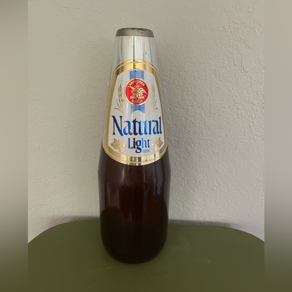 Vintage Natural Light Bottle Coin Bank